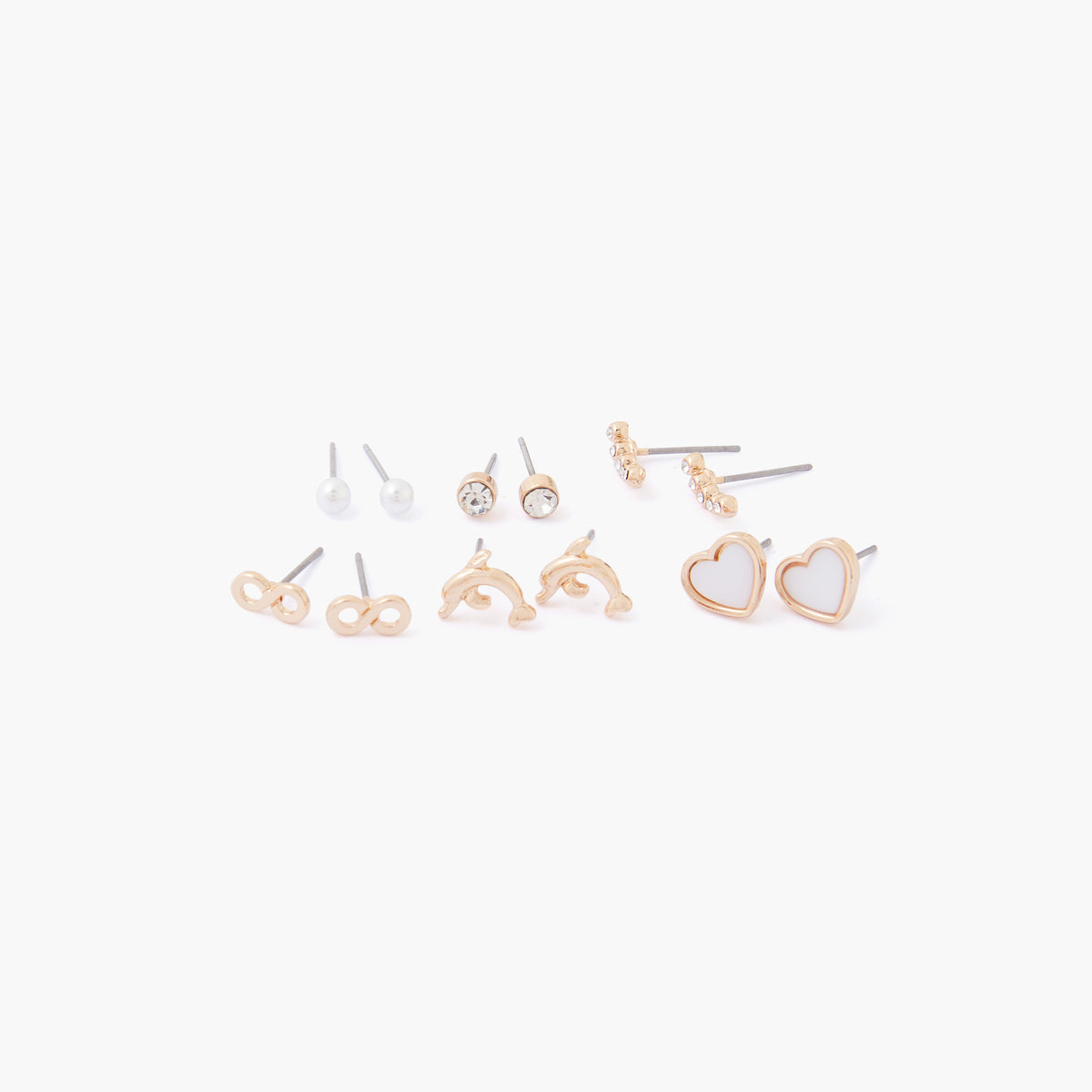 Set de 6 puces d'oreilles assorties