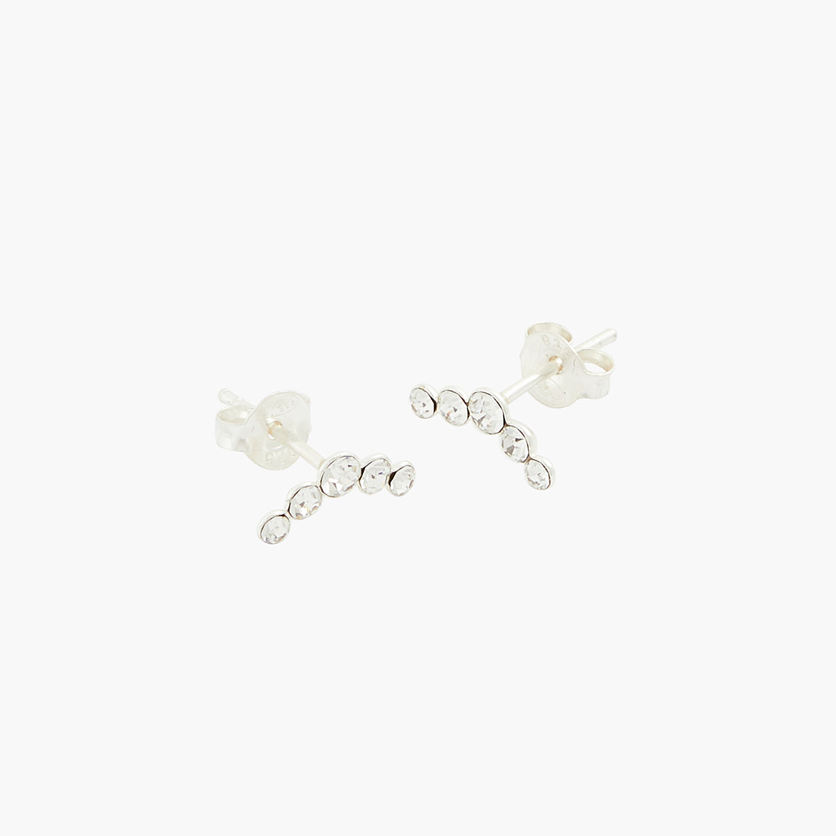 Puces d'oreilles strass - argent garanti 925