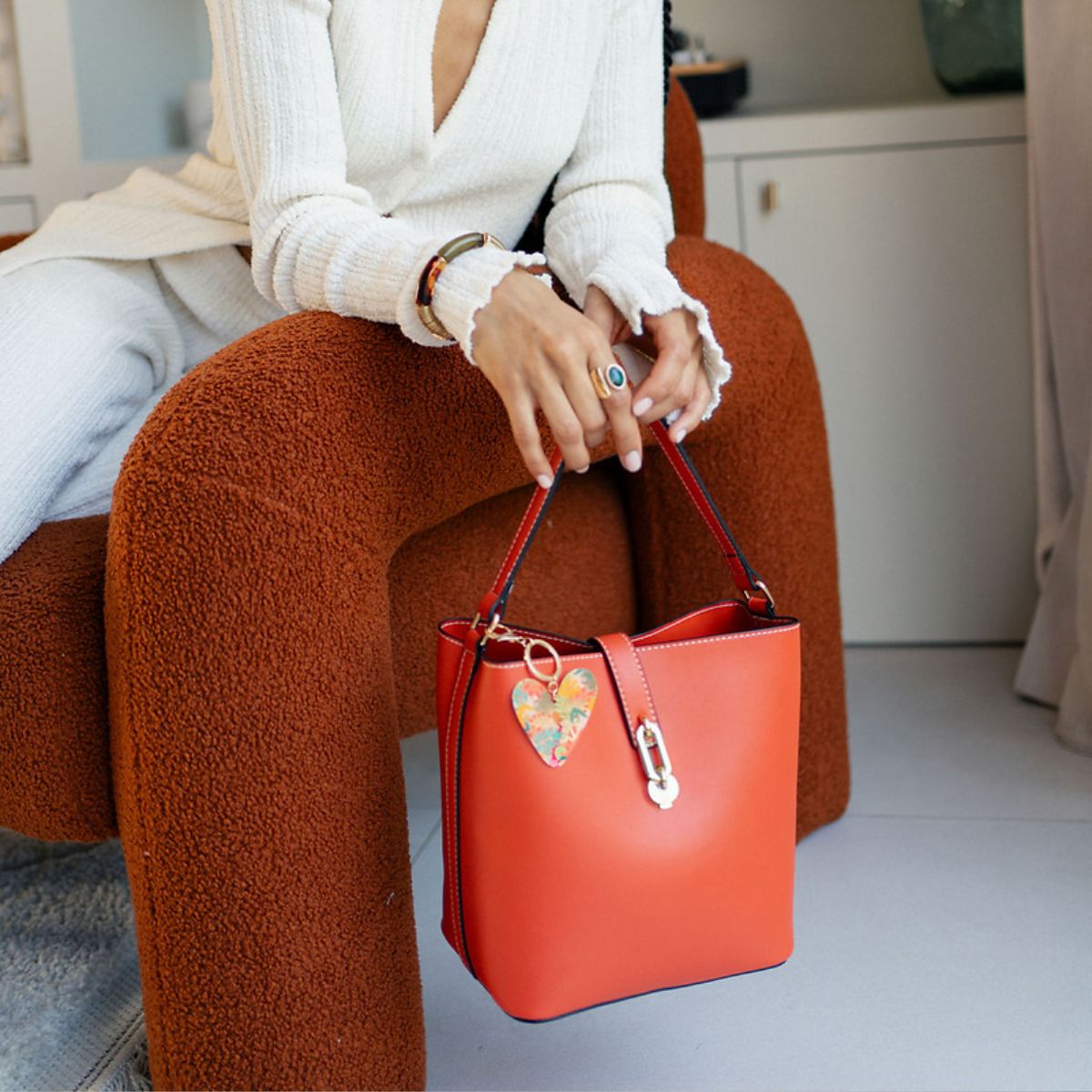 Sac seau rouge