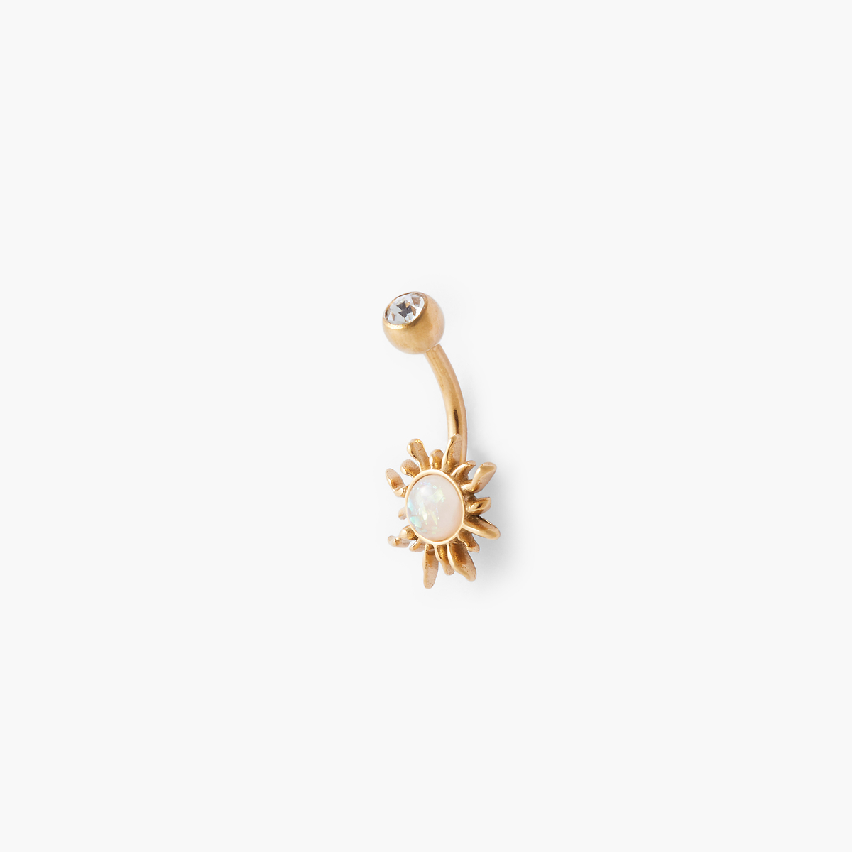 Piercing stud pour nombril soleil