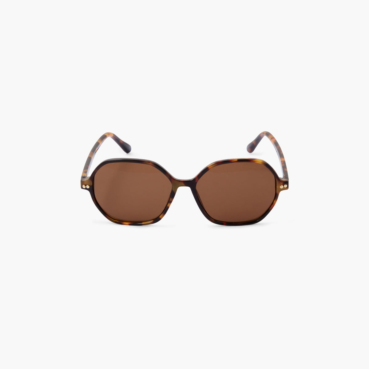 Lunettes de soleil octogonale écaille - cat. UV3