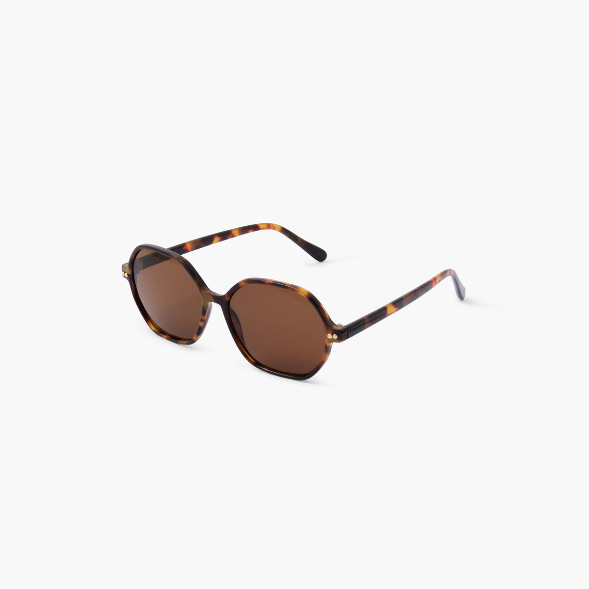 Lunettes de soleil octogonale écaille - cat. UV3