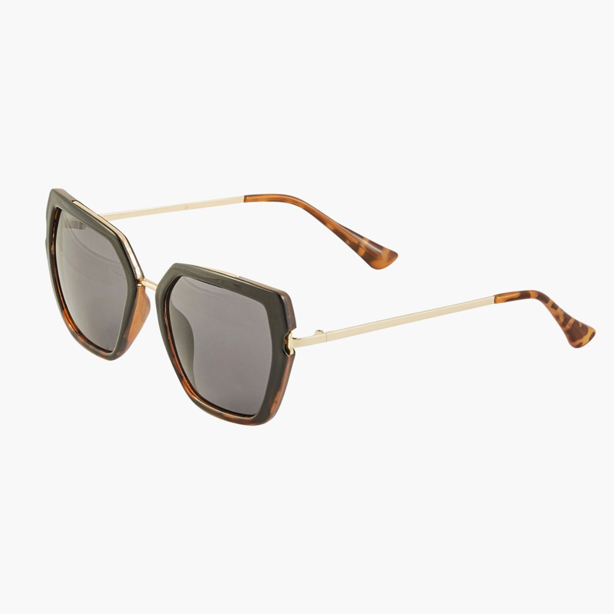 Lunettes de soleil noires forme carrée