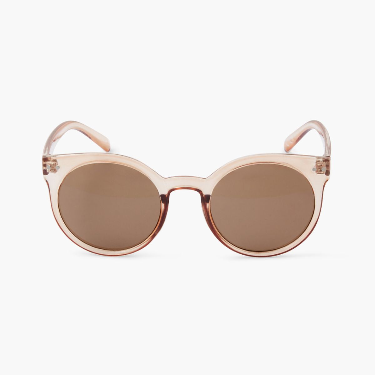 Lunettes de soleil taupe forme pantos