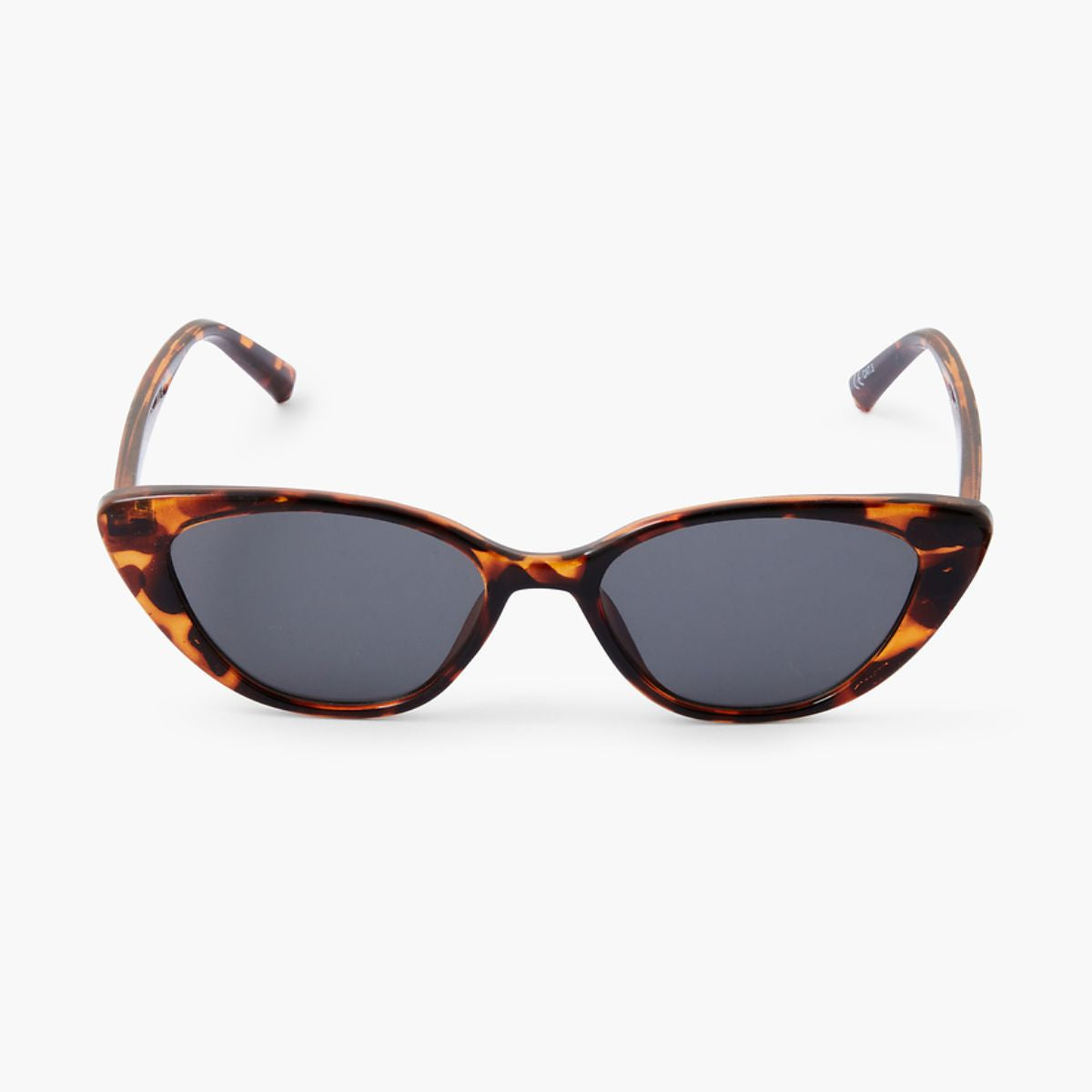 Lunettes de soleil écaille marron forme papillon
