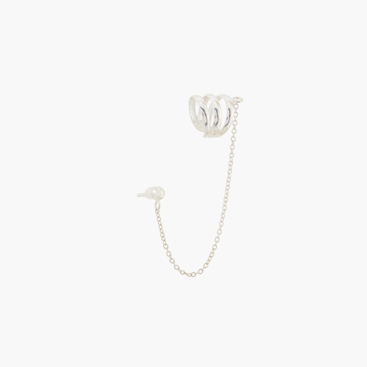 Bijoux d'oreilles puce et ear cuff argent garanti