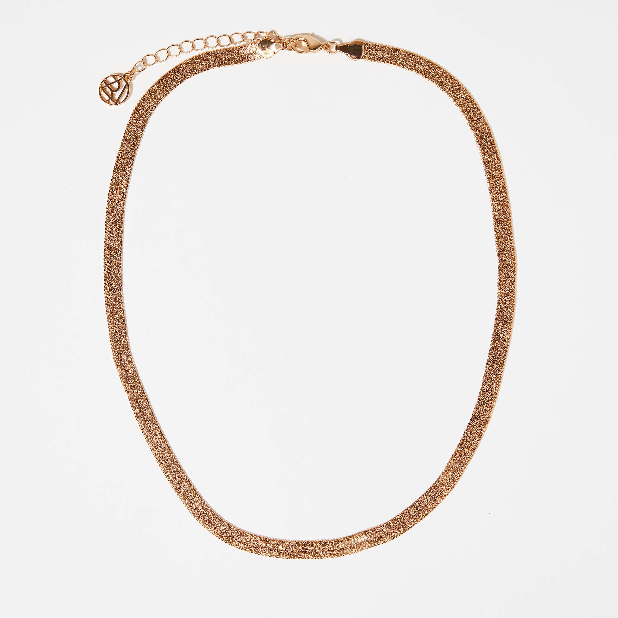Collier chaine miroir doré