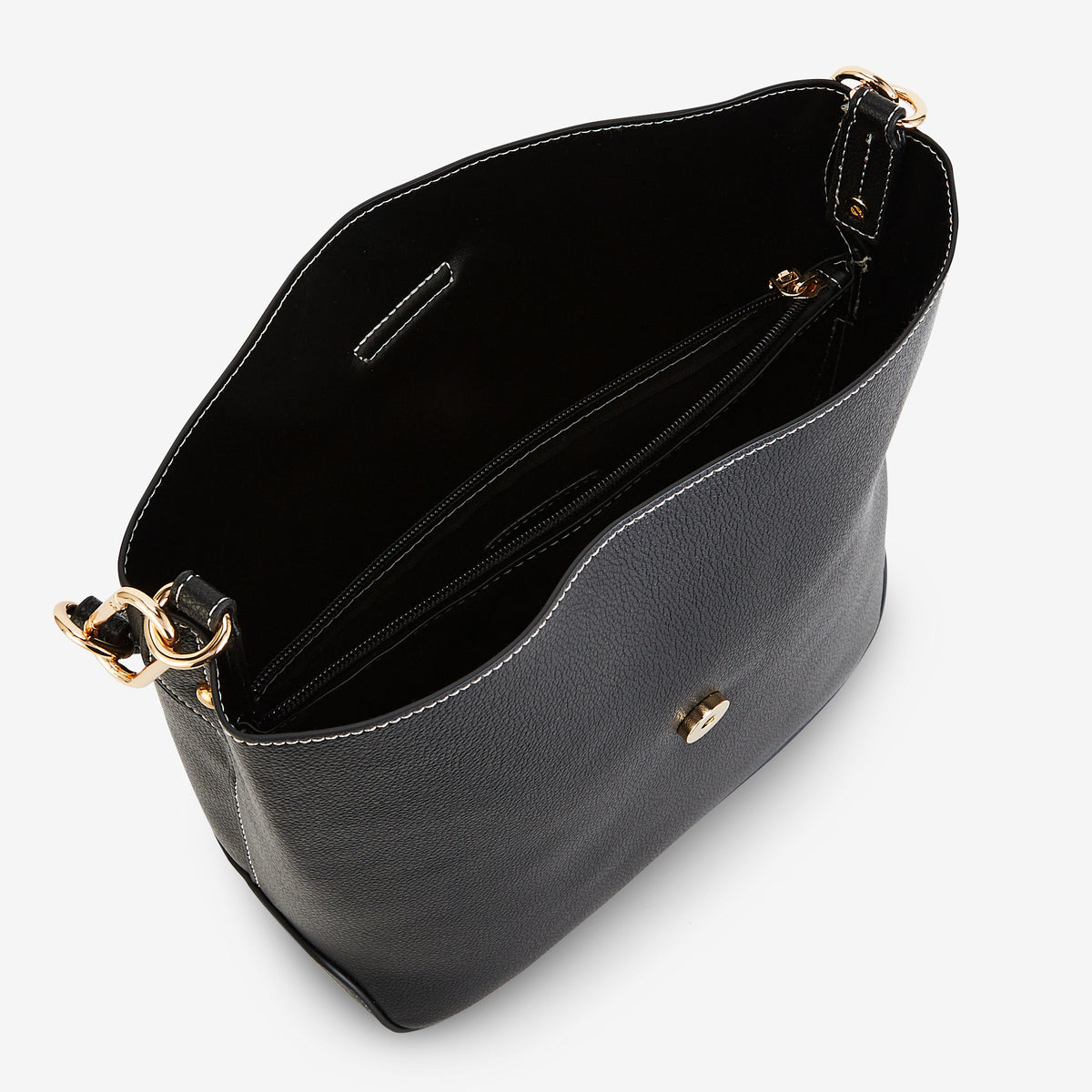 Sac hobo porté épaule noir