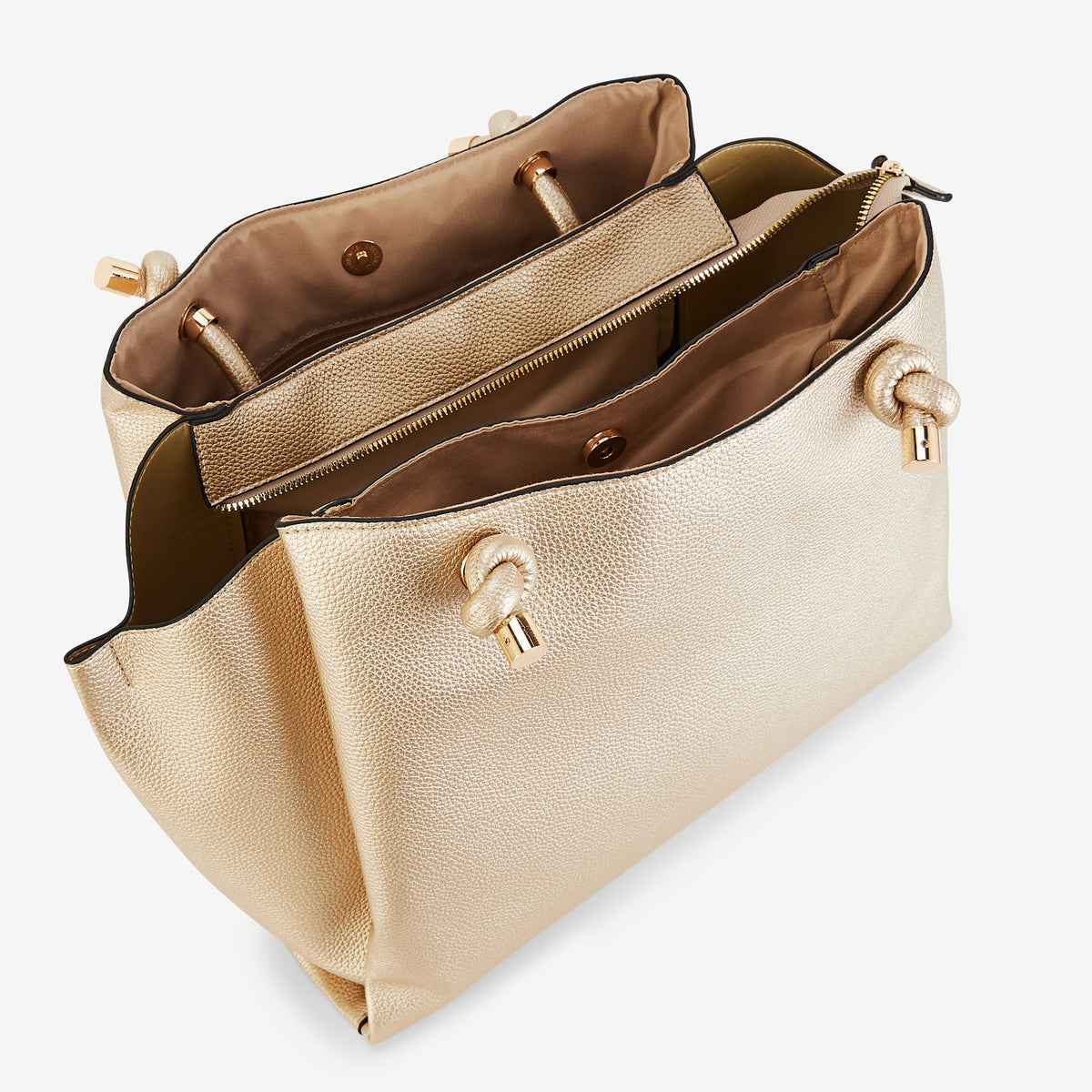 Sac porté épaule doré
