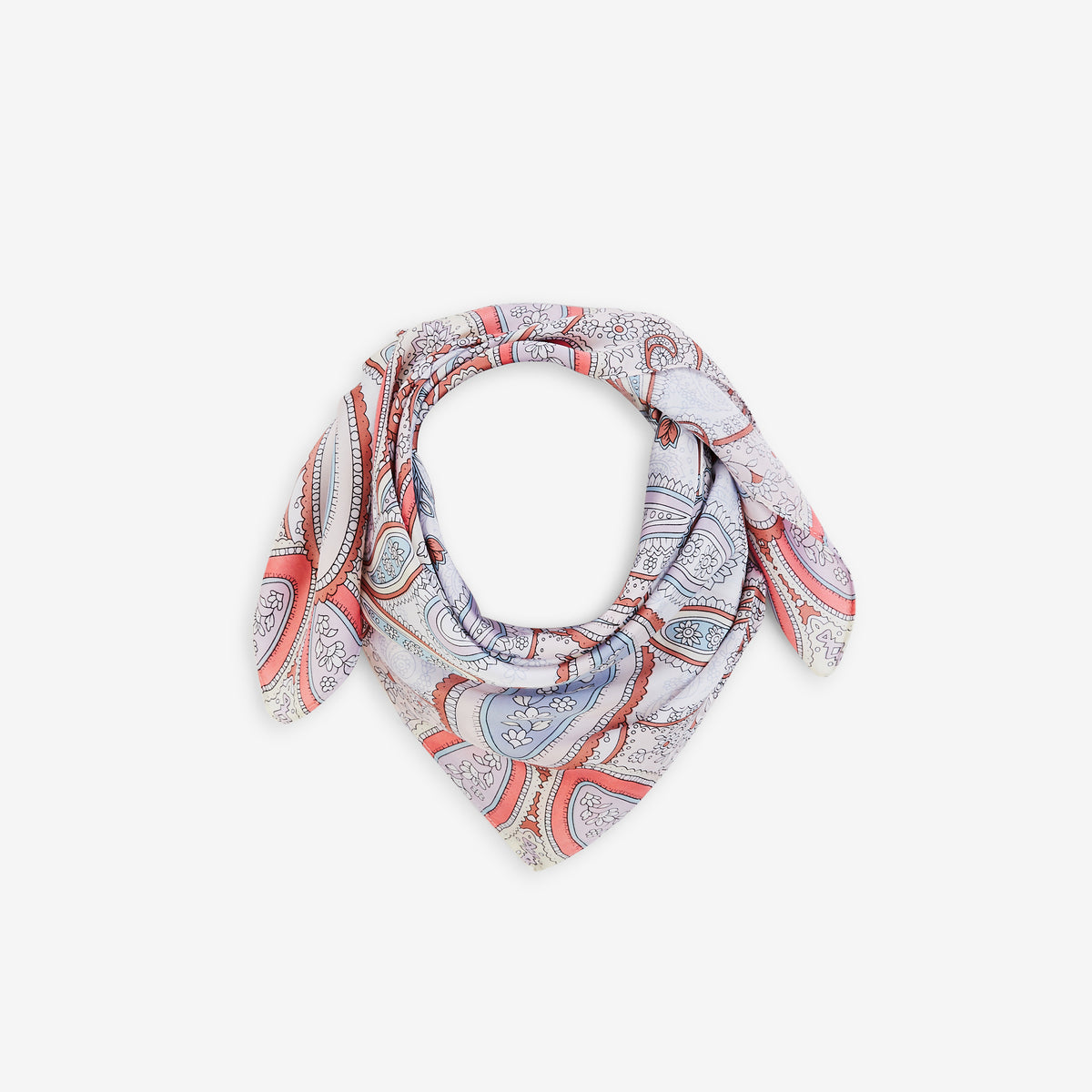 Foulard carré motif paisley