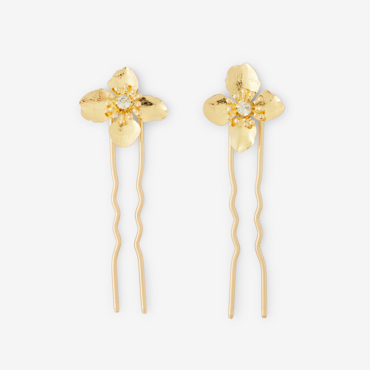 Set de 2 épingles à cheveux fleurs