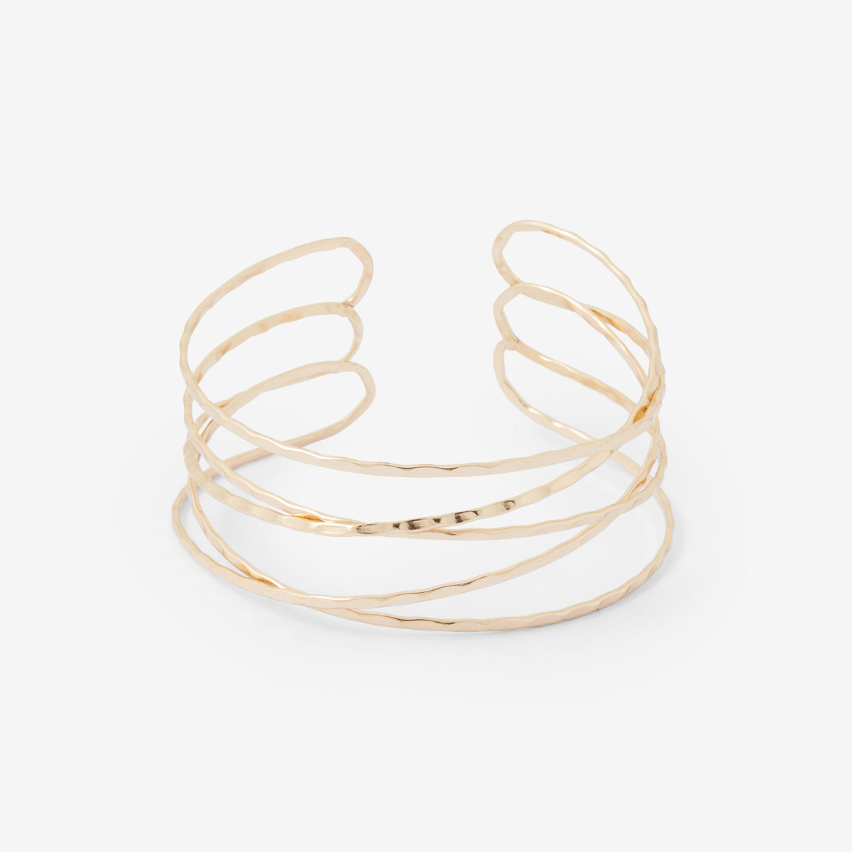 Bracelet de bras filaire en métal doré