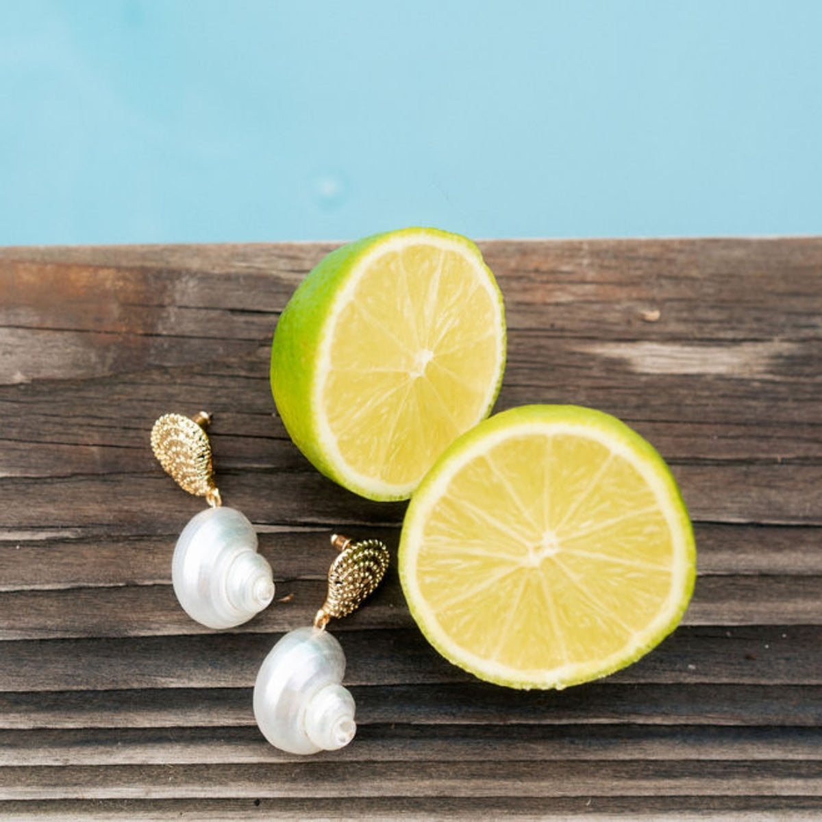 Boucles d'oreilles coquillage