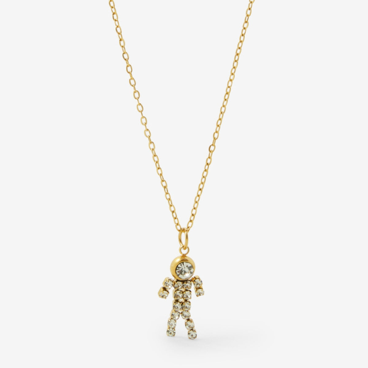 Collier family pendentif garçon acier inoxydable