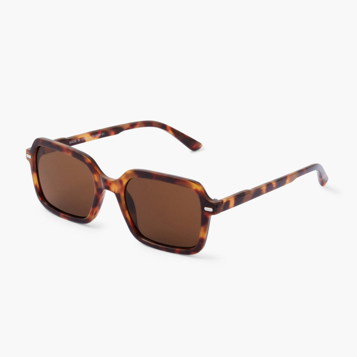 Lunettes de soleil rectangle écaille - cat. UV3