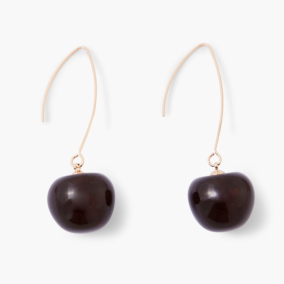 Longues boucles d'oreilles cerises