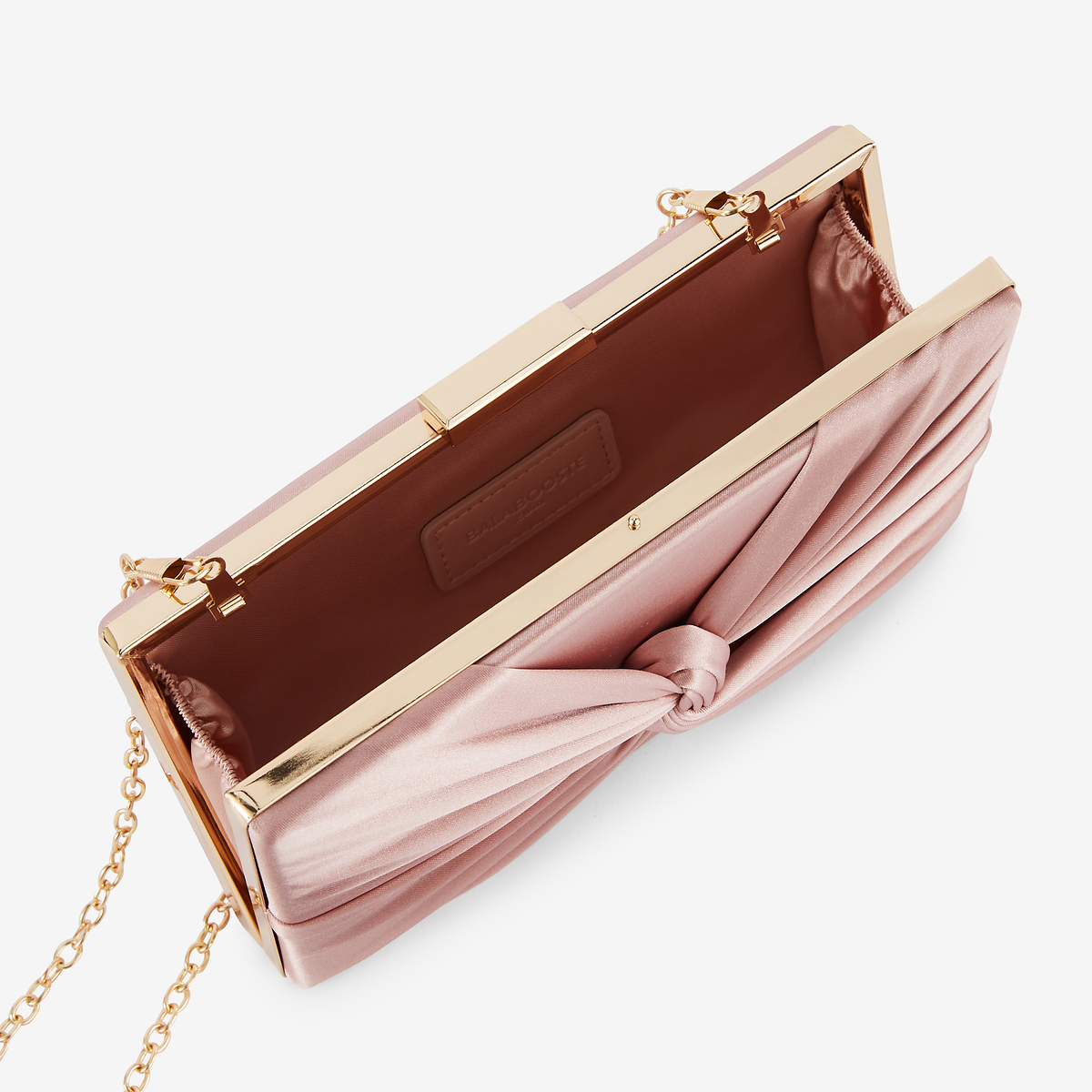 Minaudière de cérémonie à nœud rose