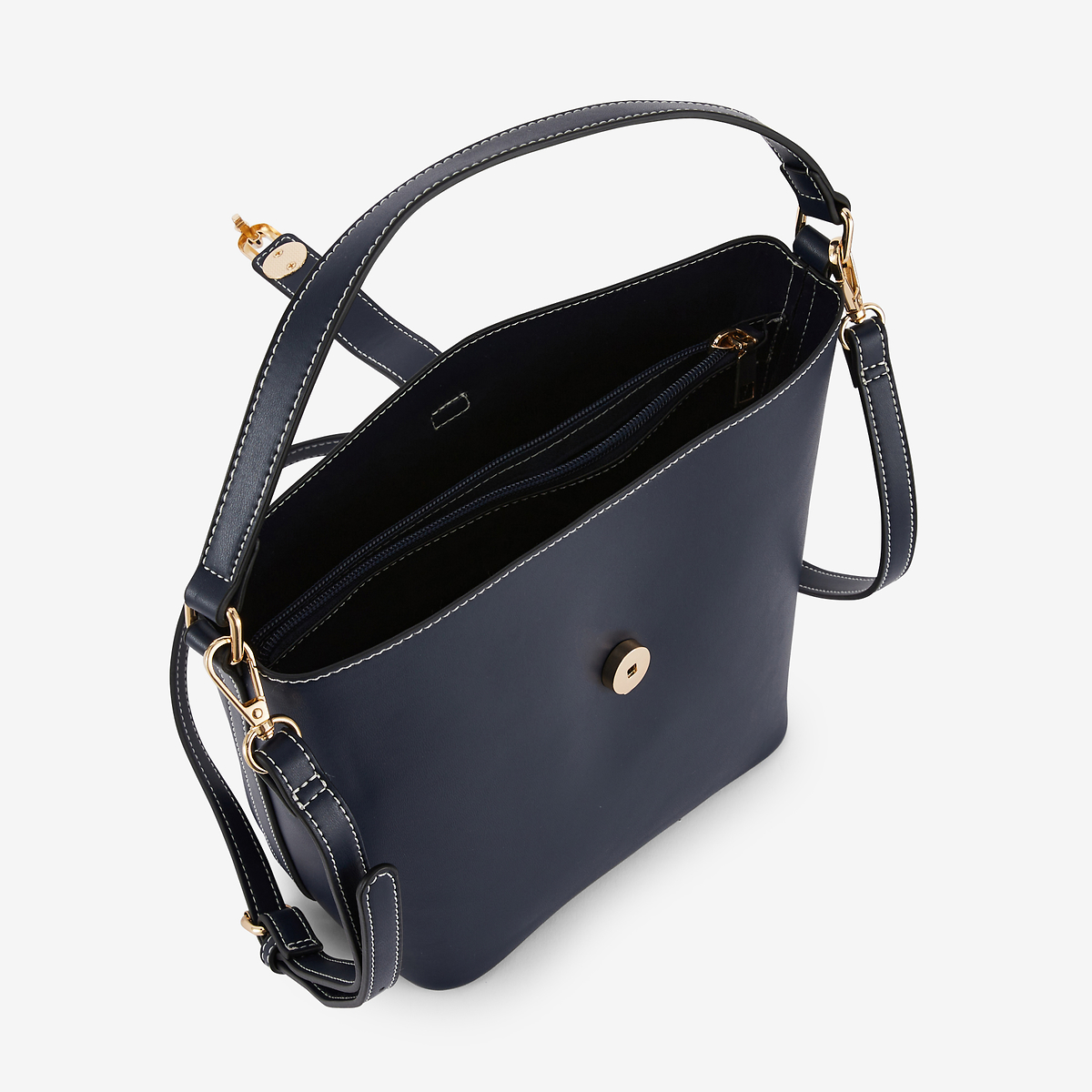 Sac seau bleu foncé