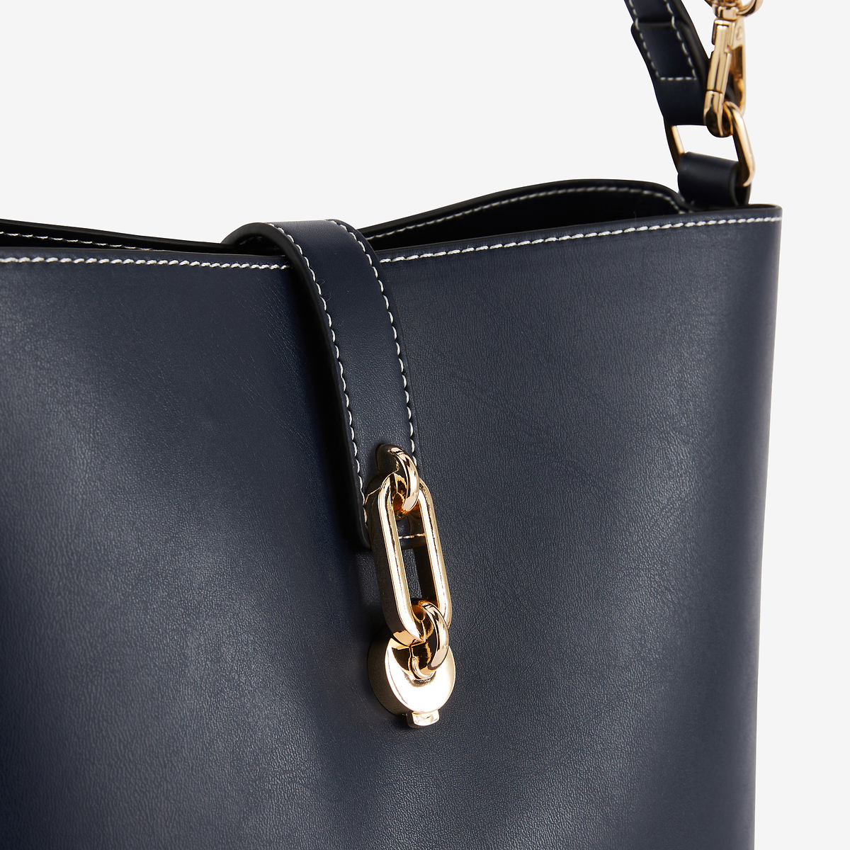 Sac seau bleu foncé