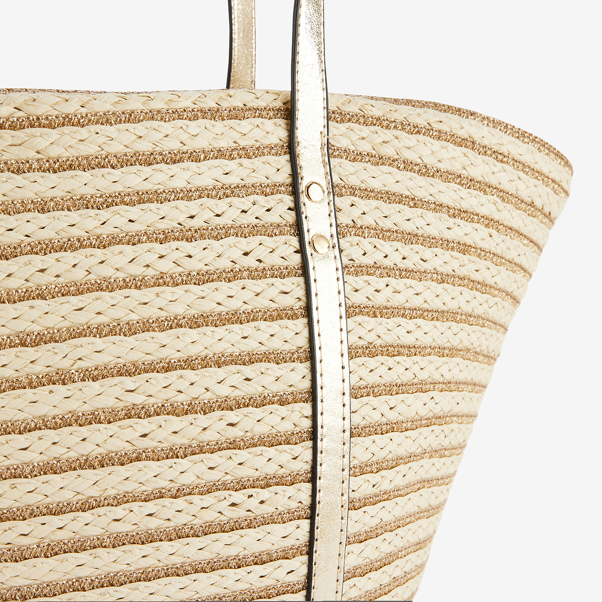 Panier en lurex doré