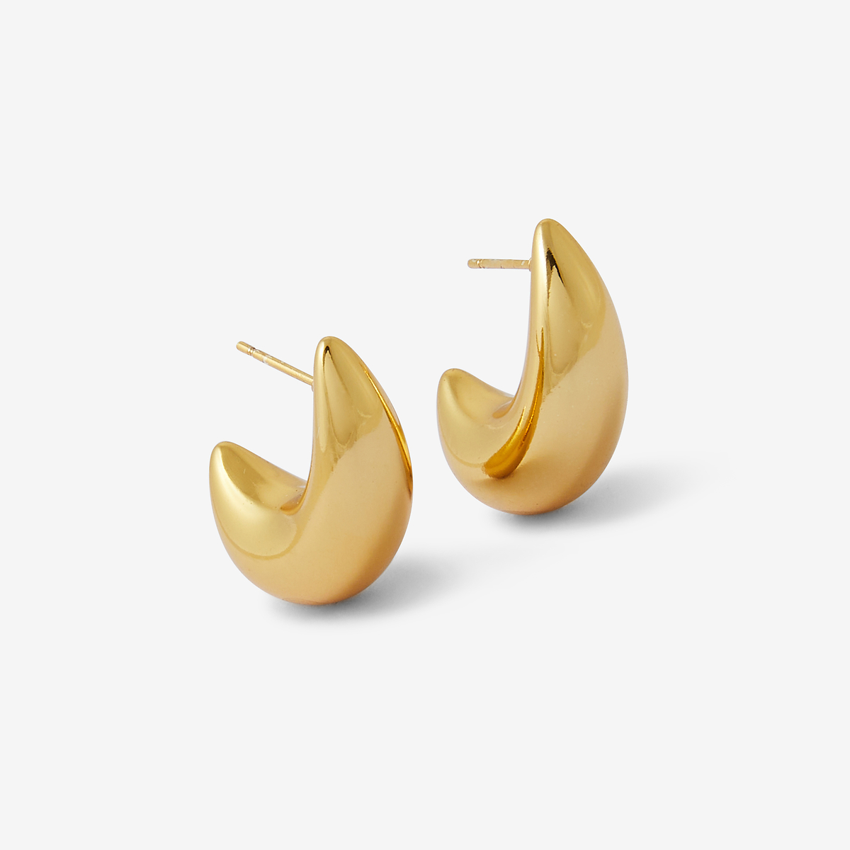 Boucles d'oreilles goutte dorées en acier inoxydable