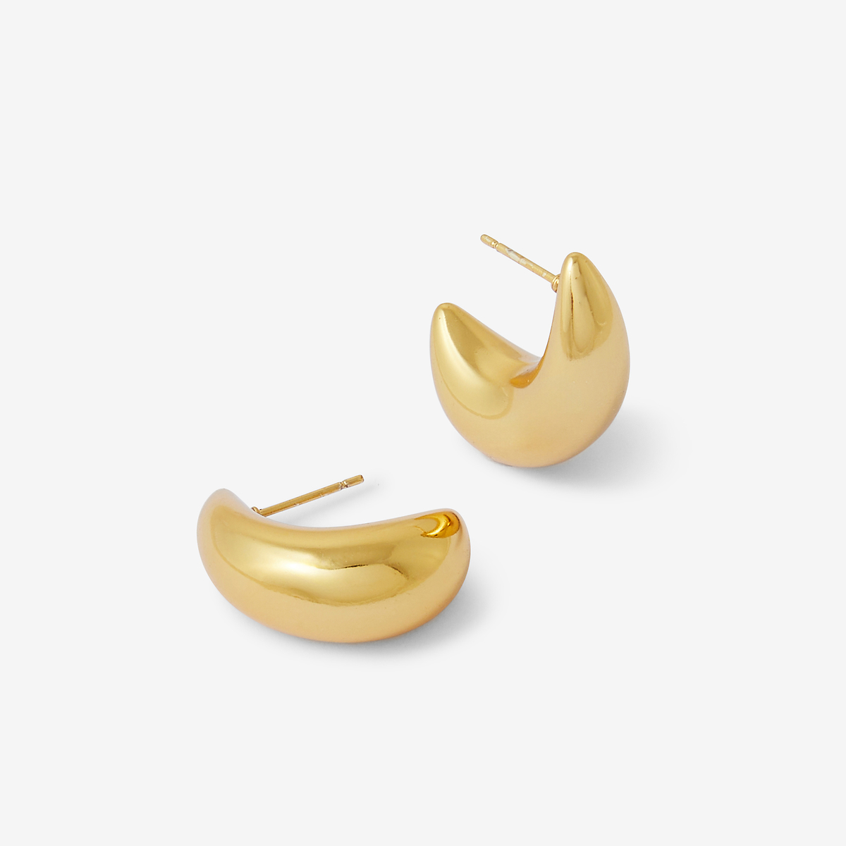 Boucles d'oreilles goutte dorées en acier inoxydable