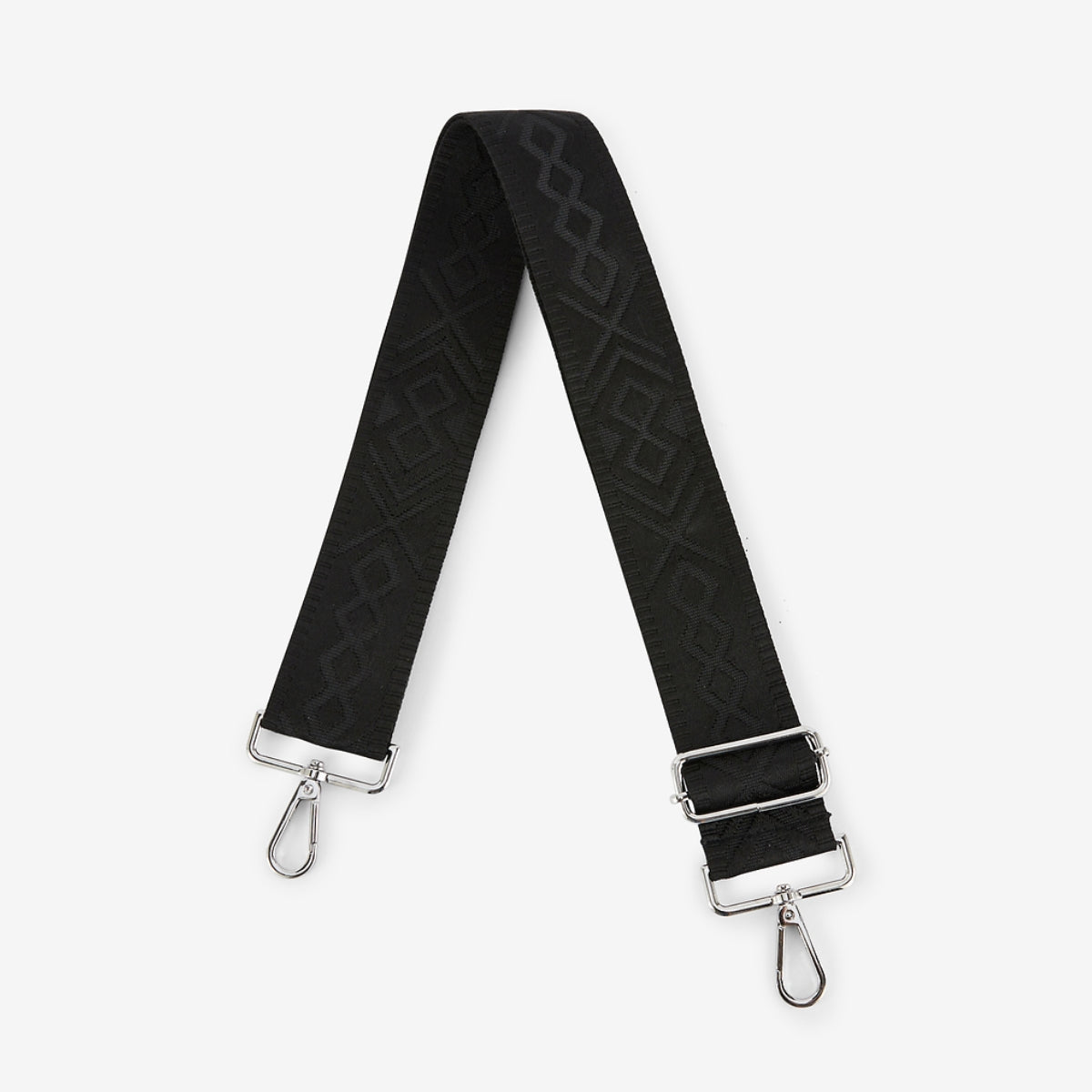Bandoulière noir à motifs géométriques