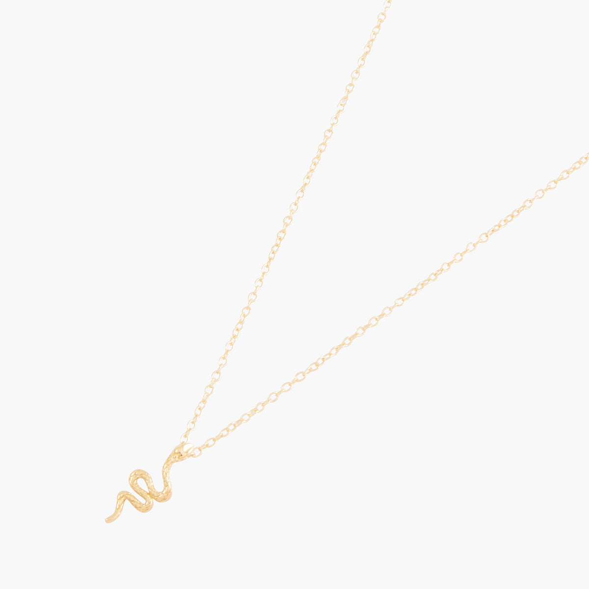 Collier pendentif serpent argent 925 doré