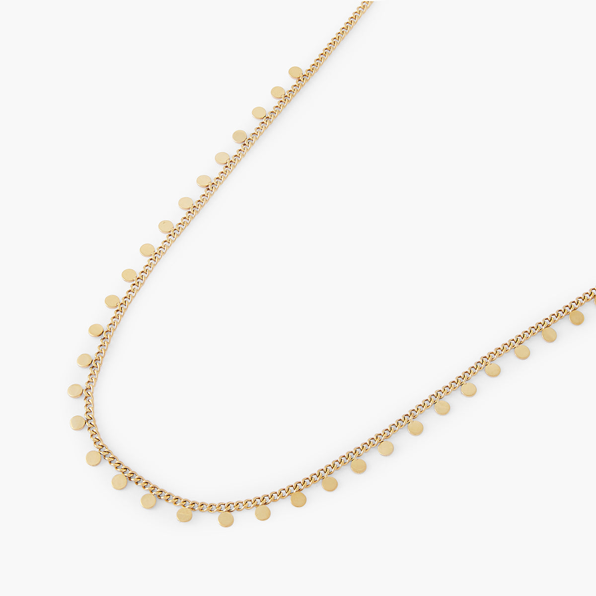 Collier chaine pampilles en acier inoxydable