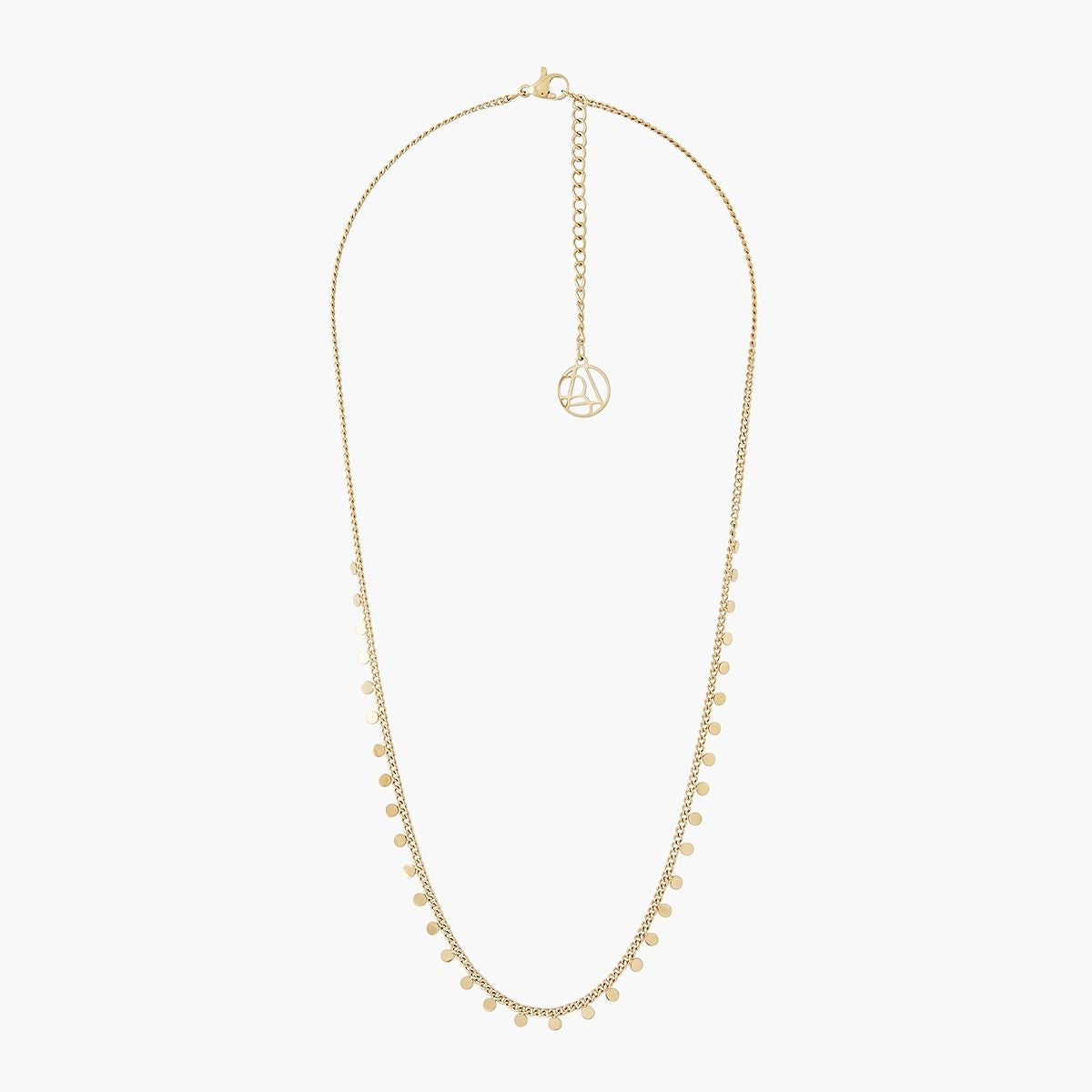 Collier chaine pampilles en acier inoxydable