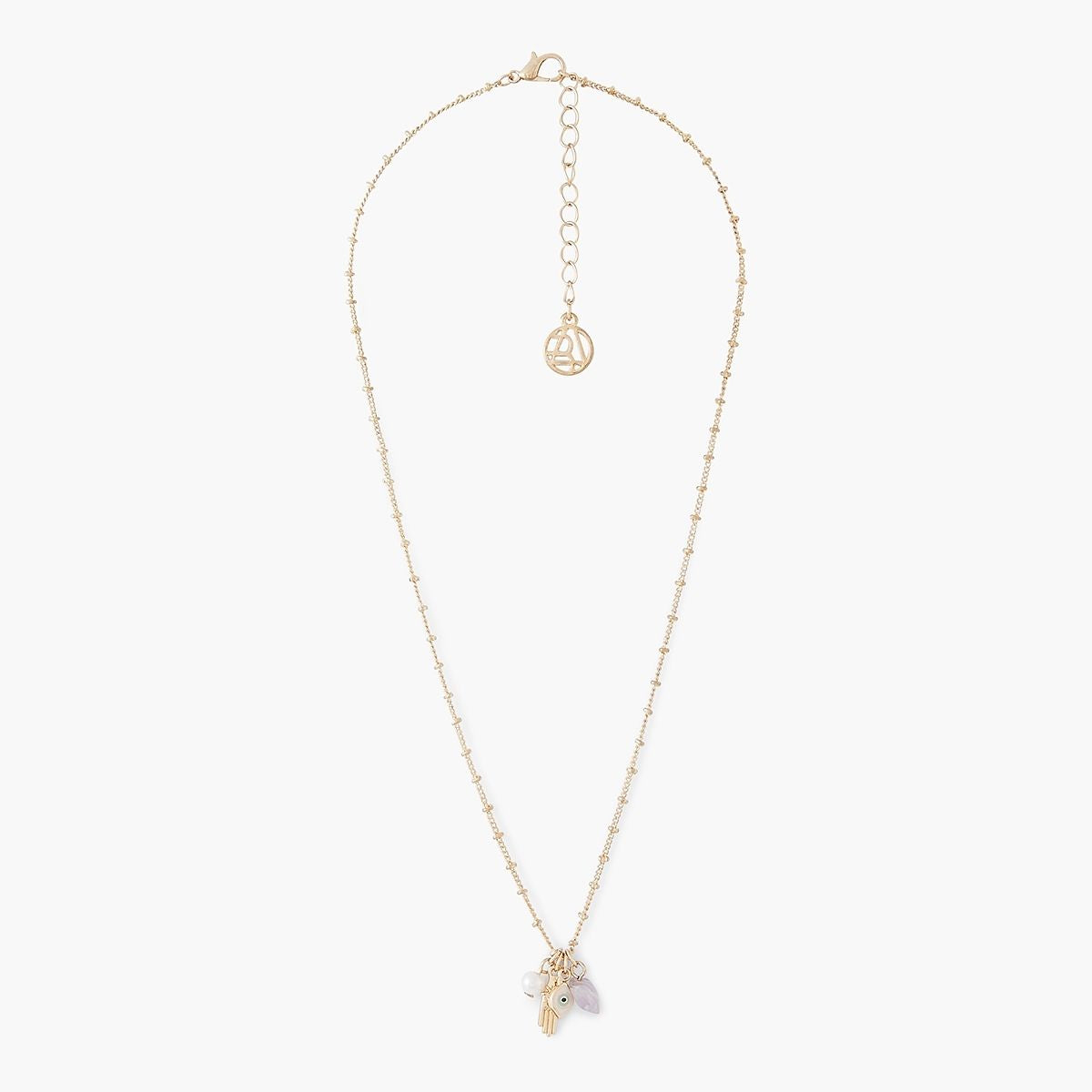 Collier chaîne à pendentifs charms