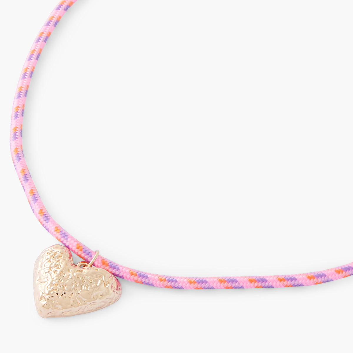 Collier cordon pendentif cœur