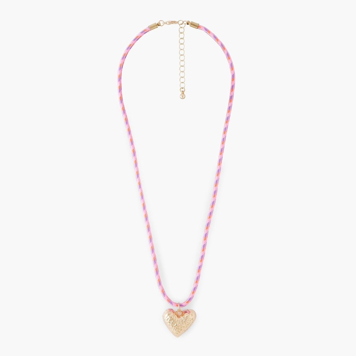 Collier cordon pendentif cœur