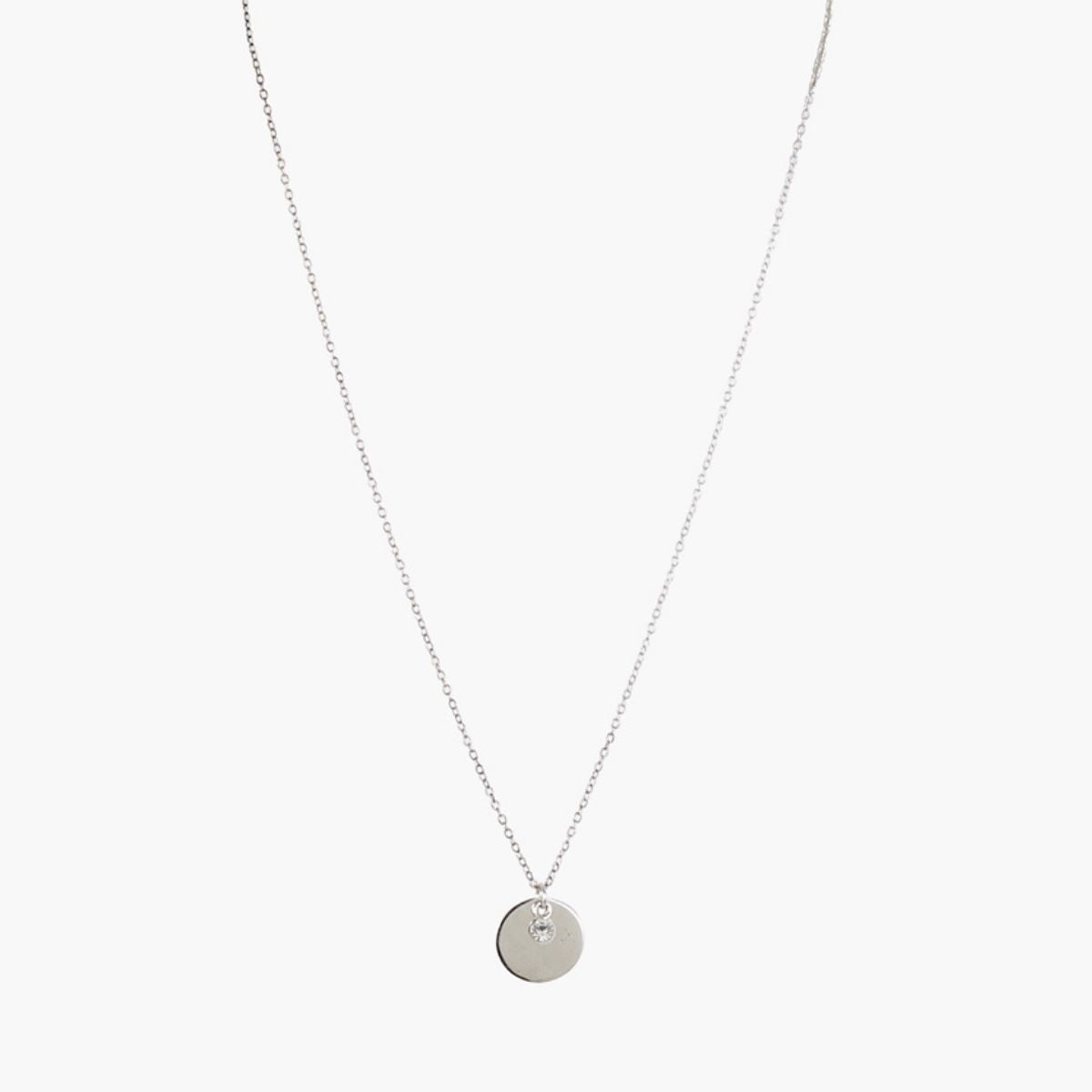 Collier médaille et diamant Argent Garanti Silver Idol