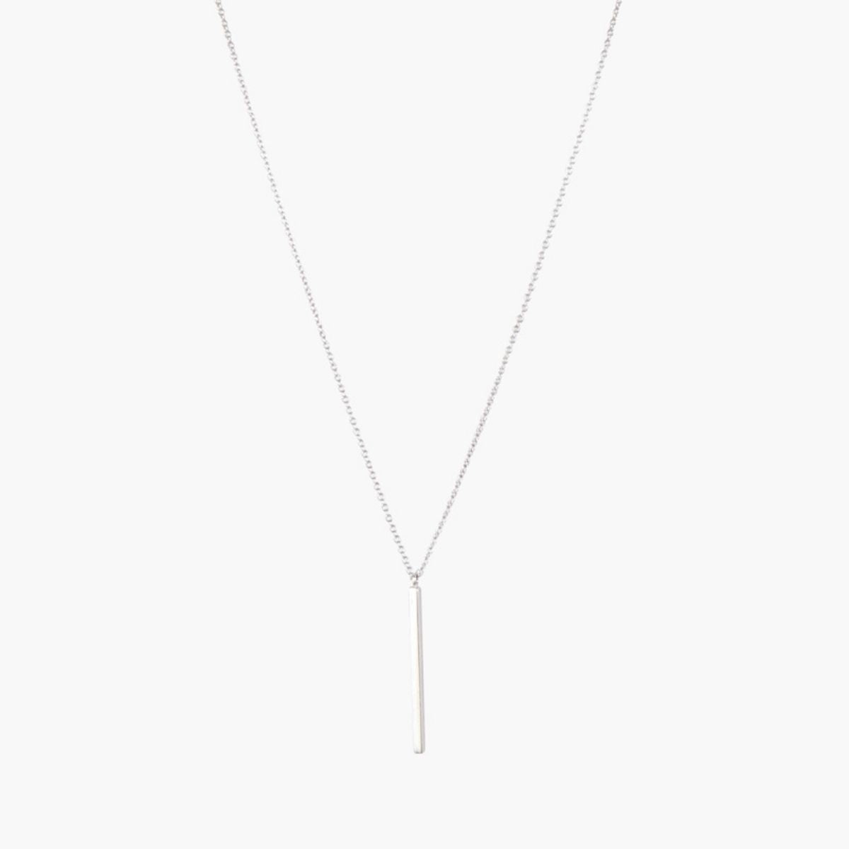 Collier pendentif barre argent garanti 925