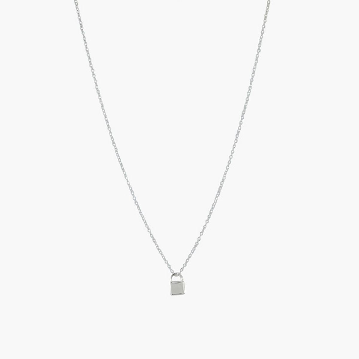 Collier à pendentif cadenas Argent Garanti 925