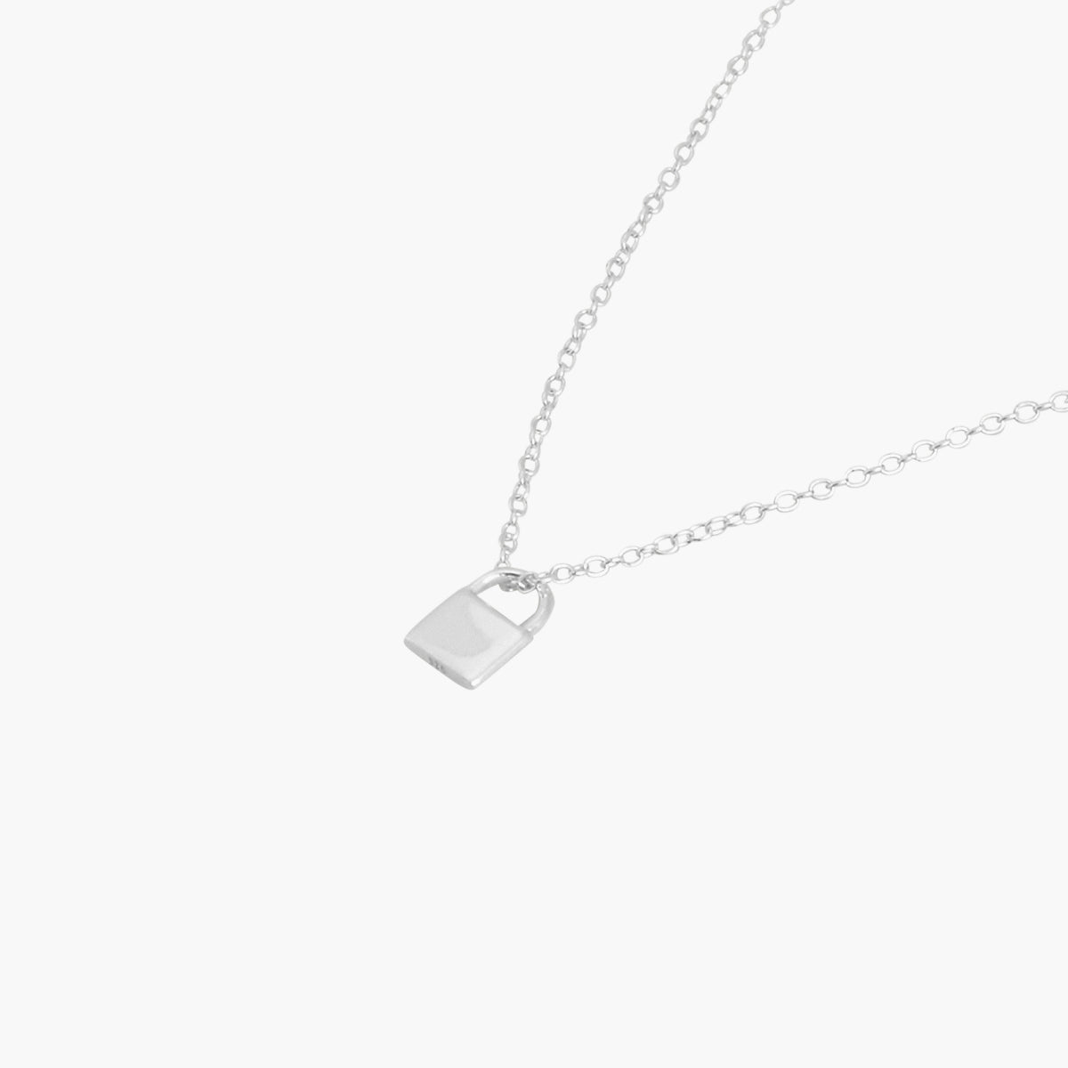 Collier à pendentif cadenas Argent Garanti 925