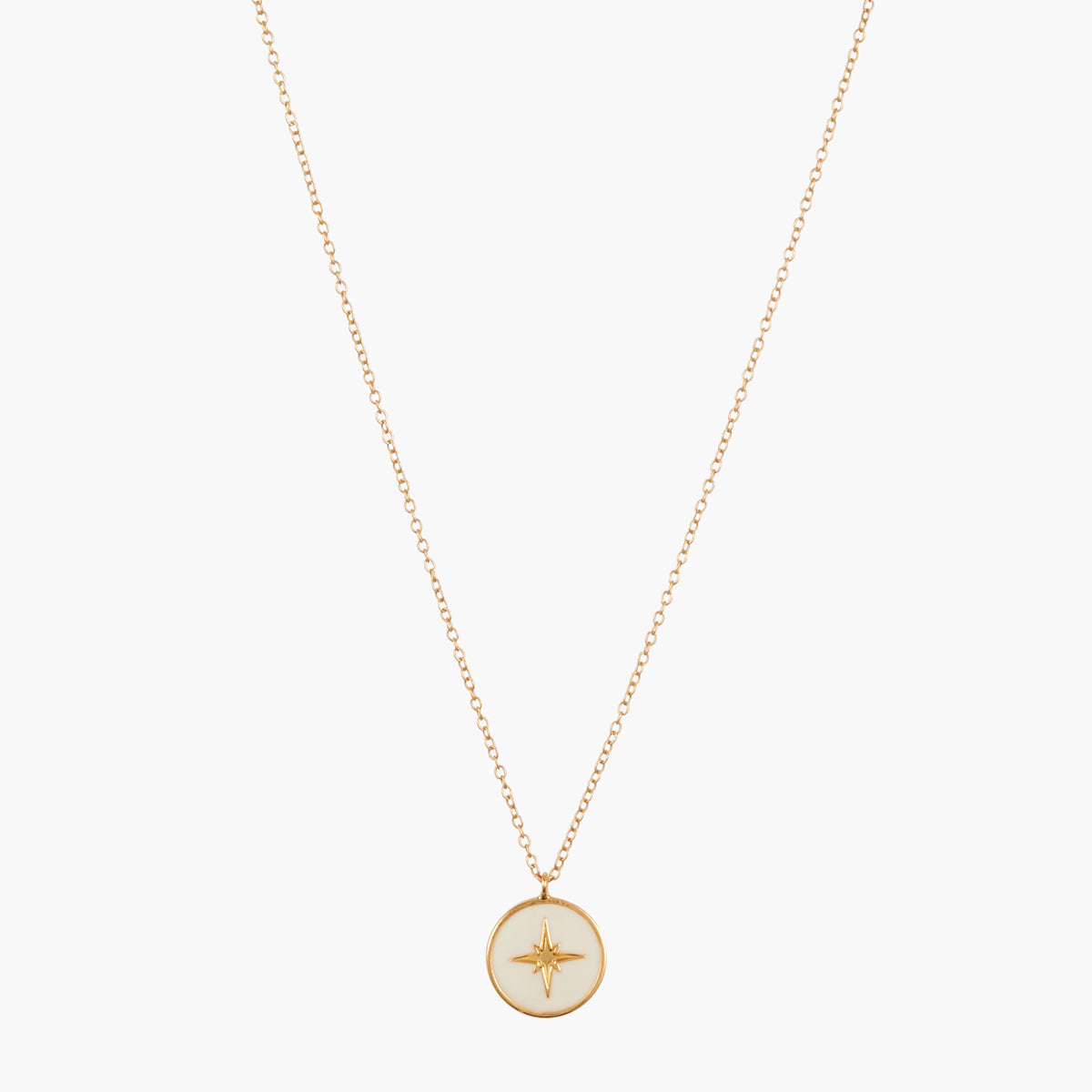 Collier médaillon étoile Argent 925 doré