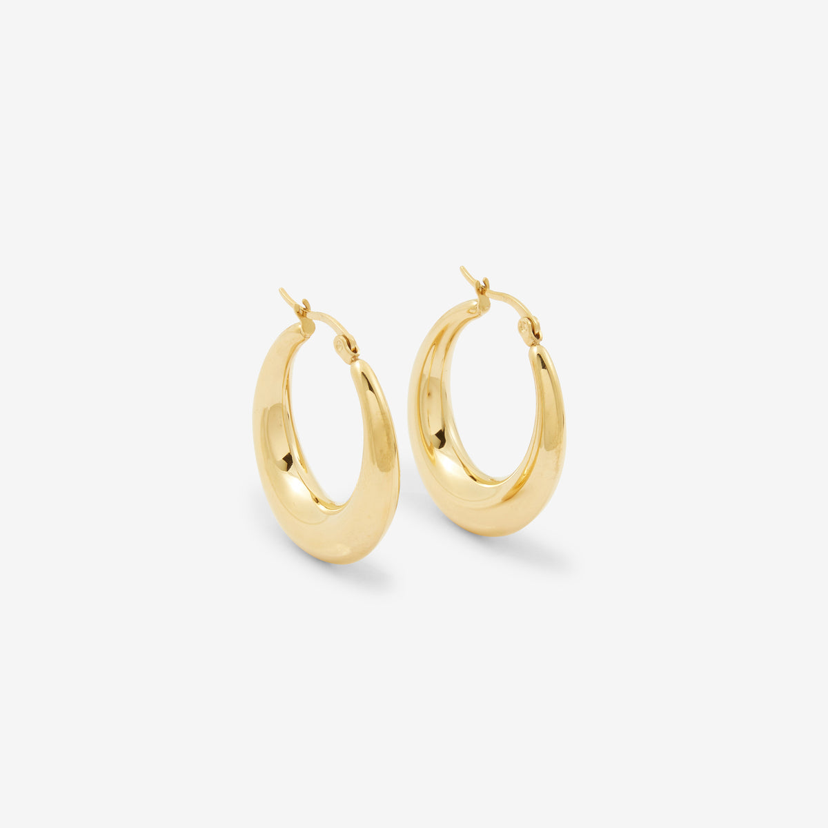 Créoles en acier inoxydable