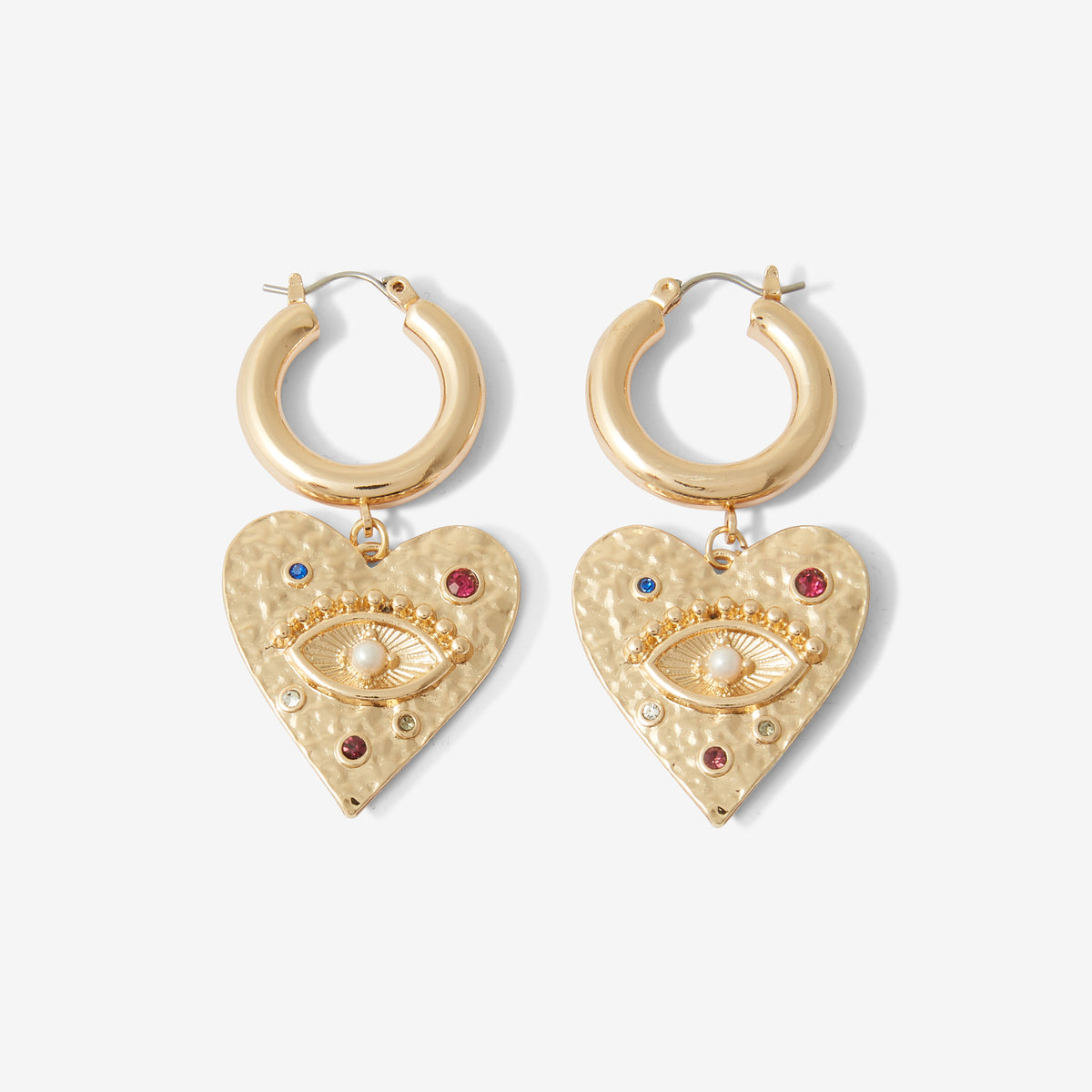 Boucles d'oreilles pendentif cœur