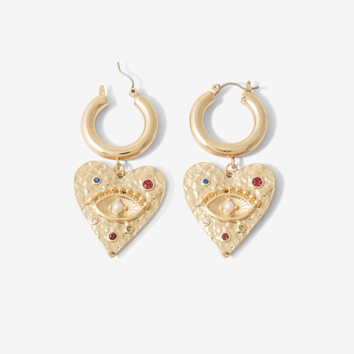 Boucles d'oreilles pendentif cœur