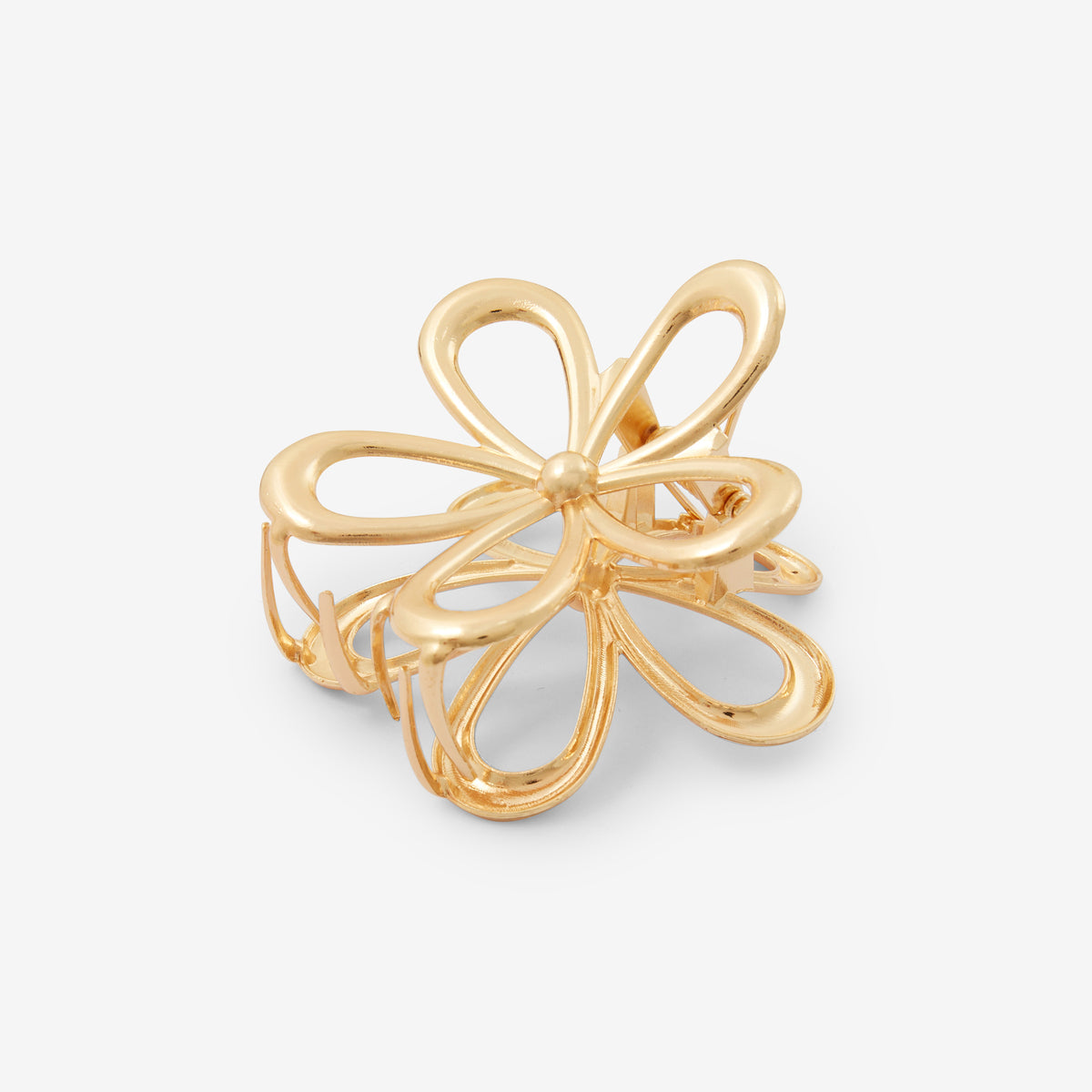 Pince à cheveux fleur doré