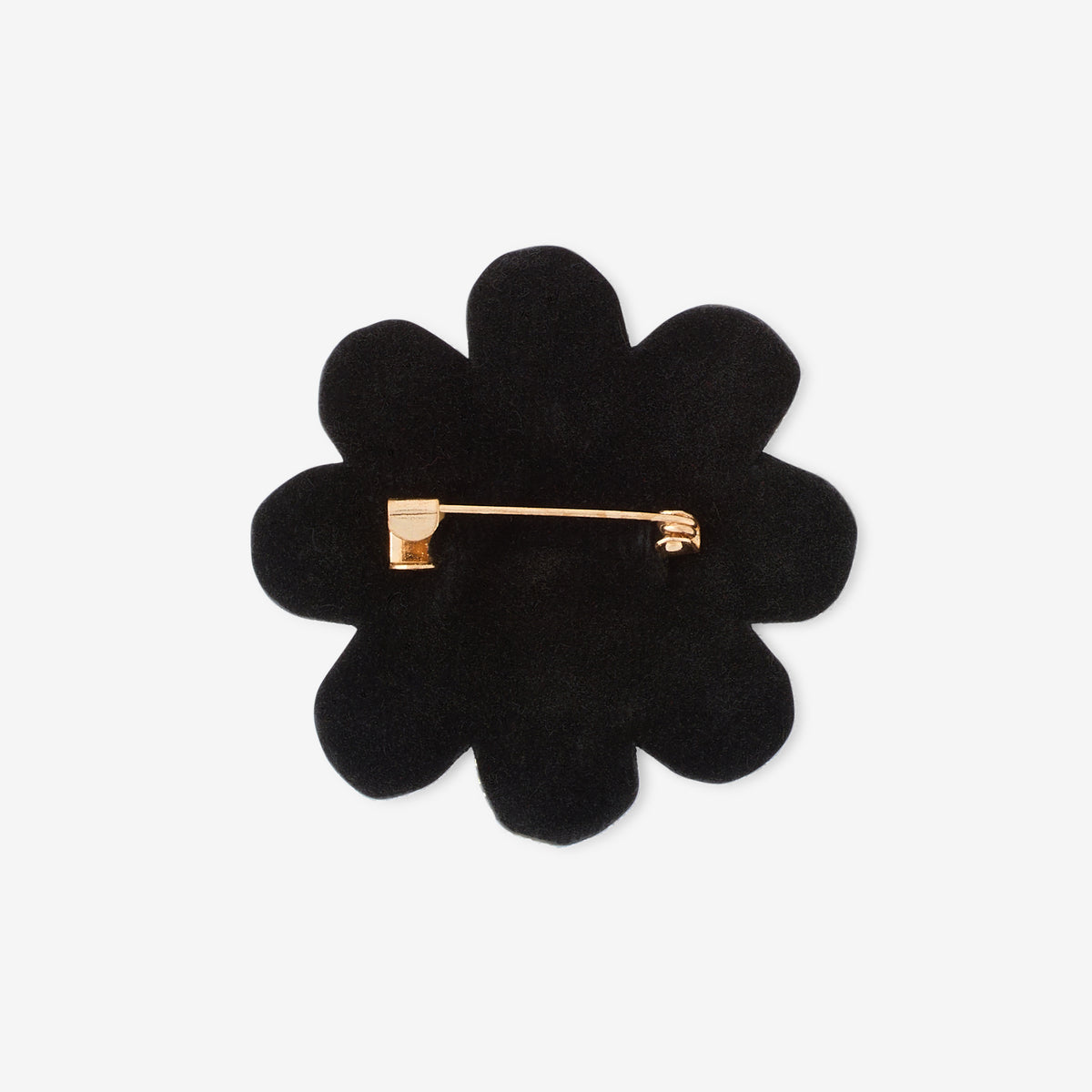 Broche fleur perles de rocaille