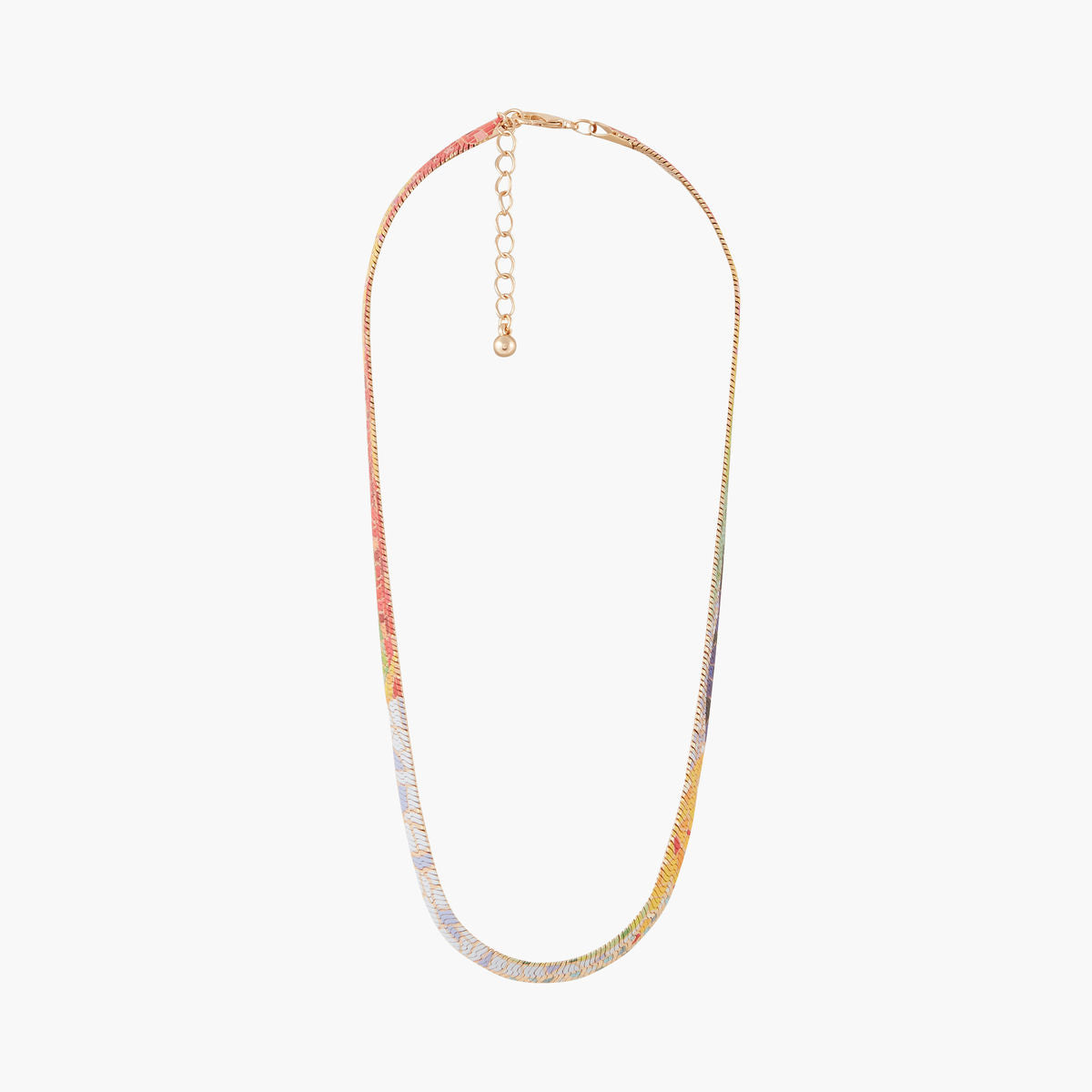 Collier chaine serpent Balagane imprimé mosaïque