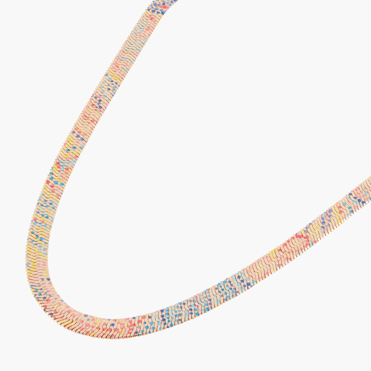 Collier Balagane chaine serpent imprimée mosaïque