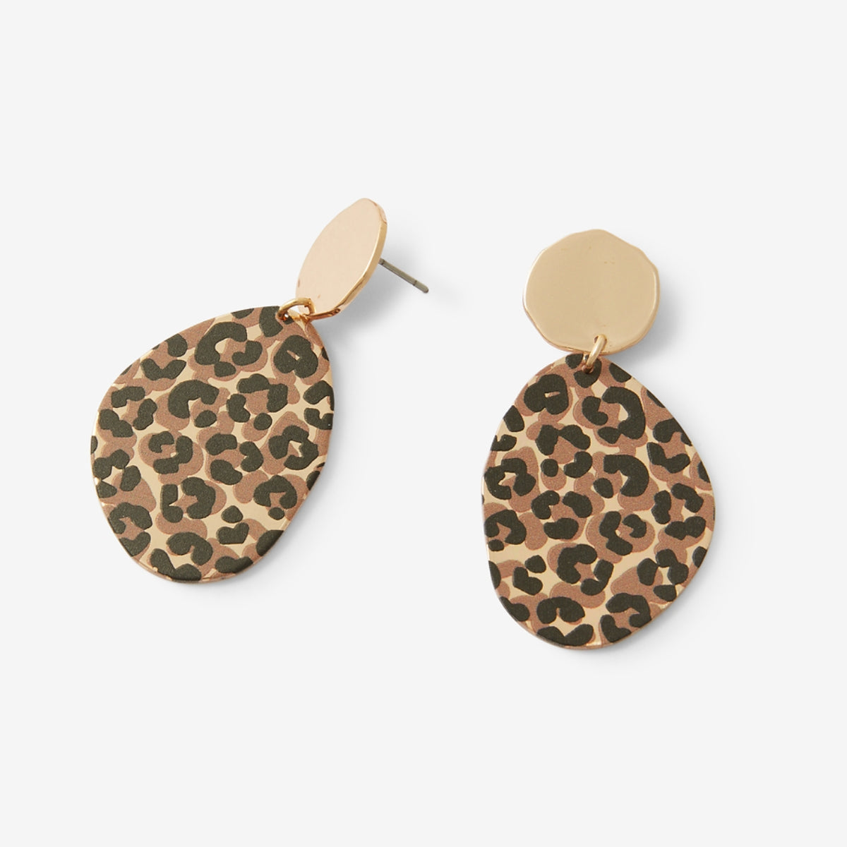 Boucles d'oreilles pendantes imprimé léopard Balagane