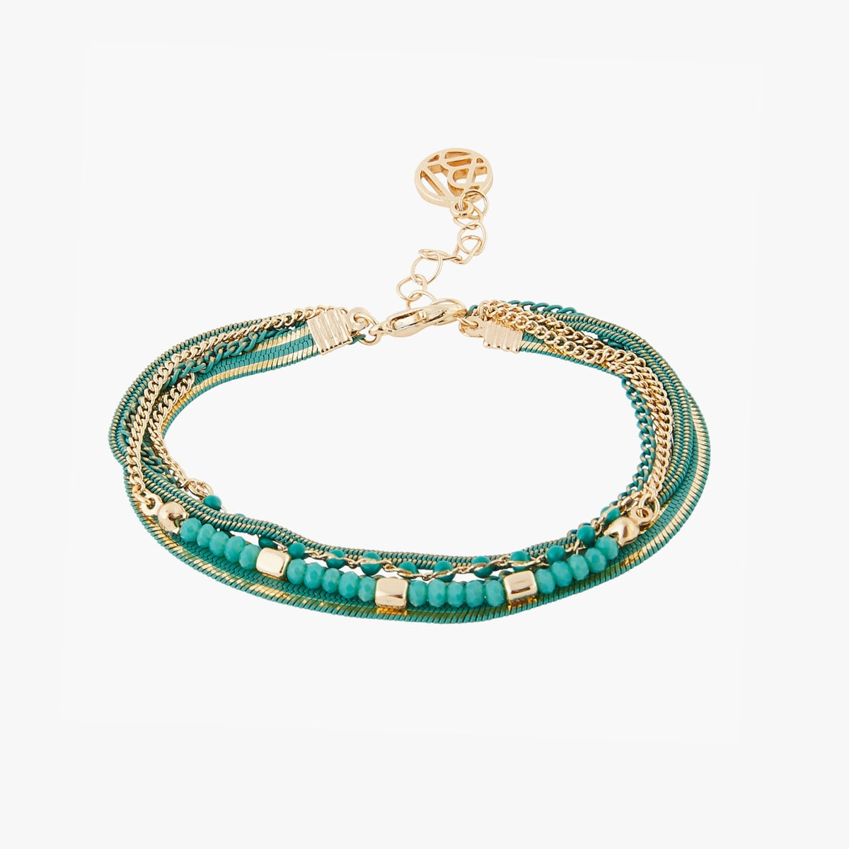 Bracelet 5 rangs perles fantaisie