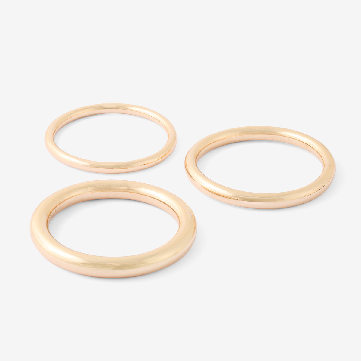 Set de 3 joncs dorés