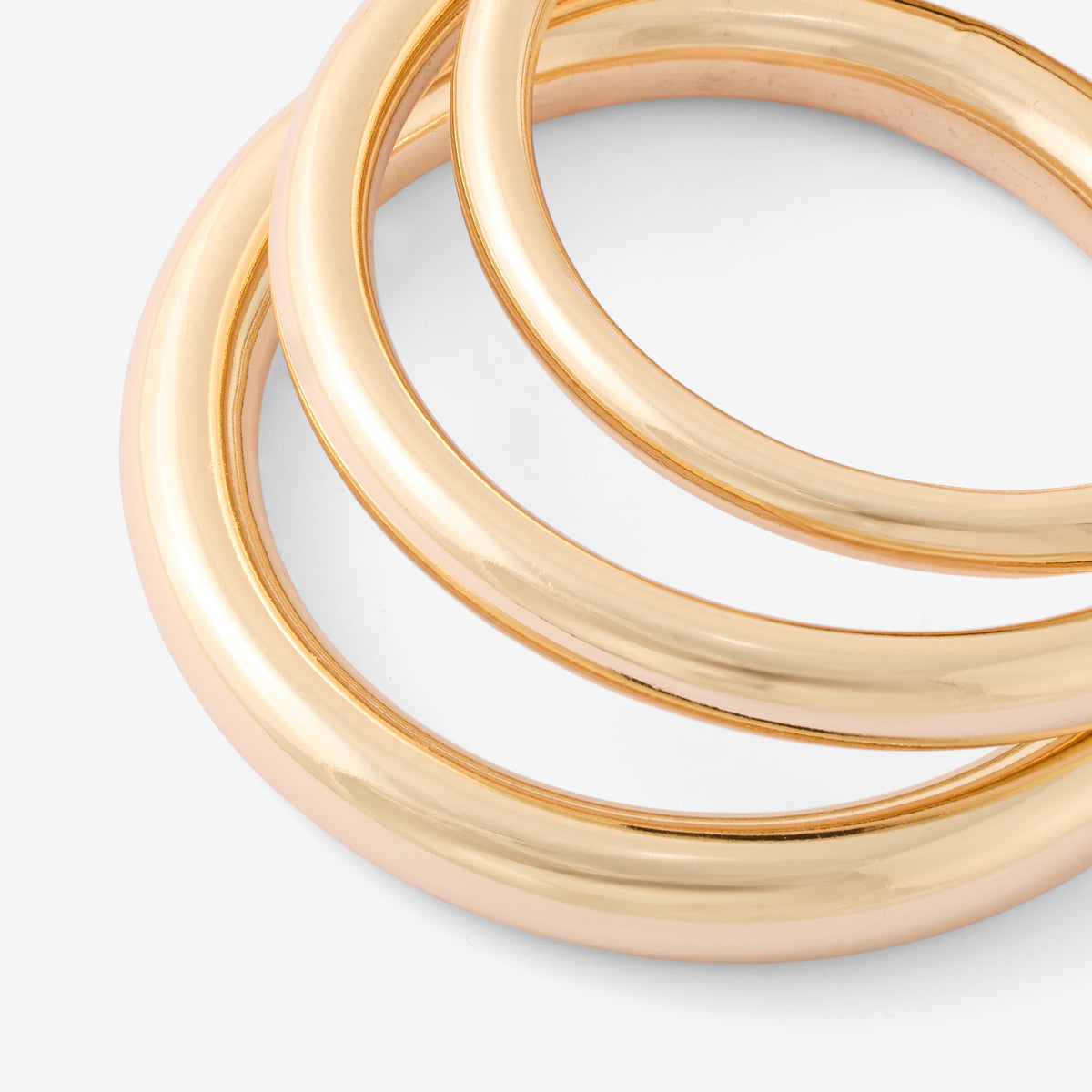 Set de 3 joncs dorés