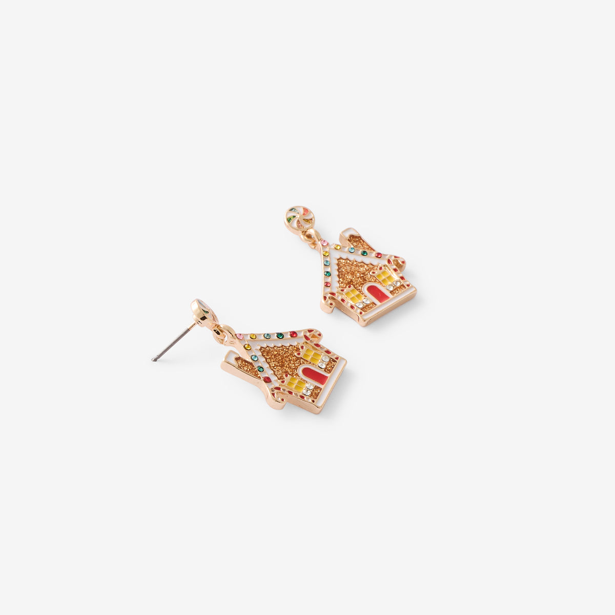 Boucles d'oreilles de Noël maison en pain d'épices
